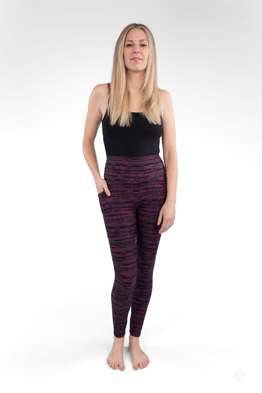 Berry Opal High-Waisted Pocket Leggings