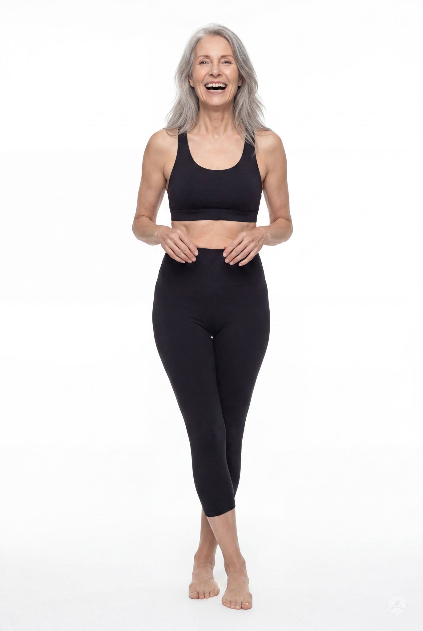 Black High-Waisted Crops