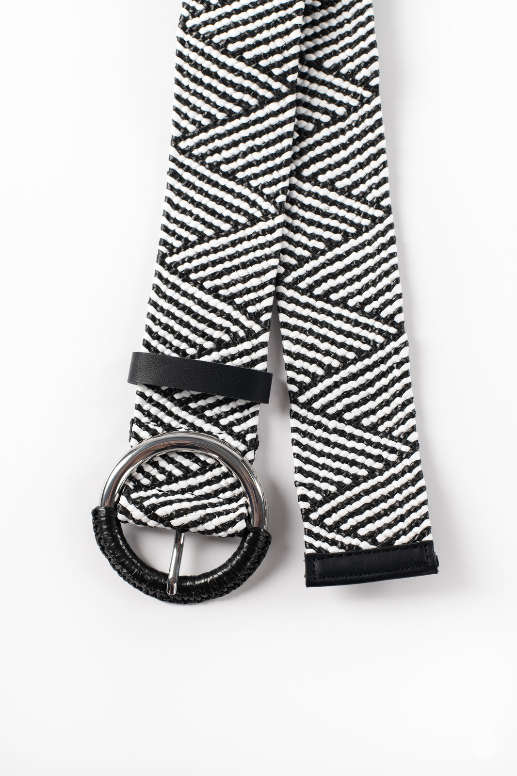Woven Stretch Belt Geometric