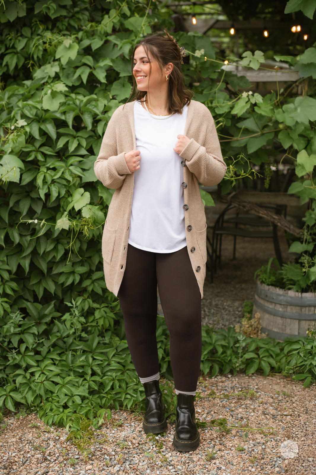 Button-Up Knit Cardigan