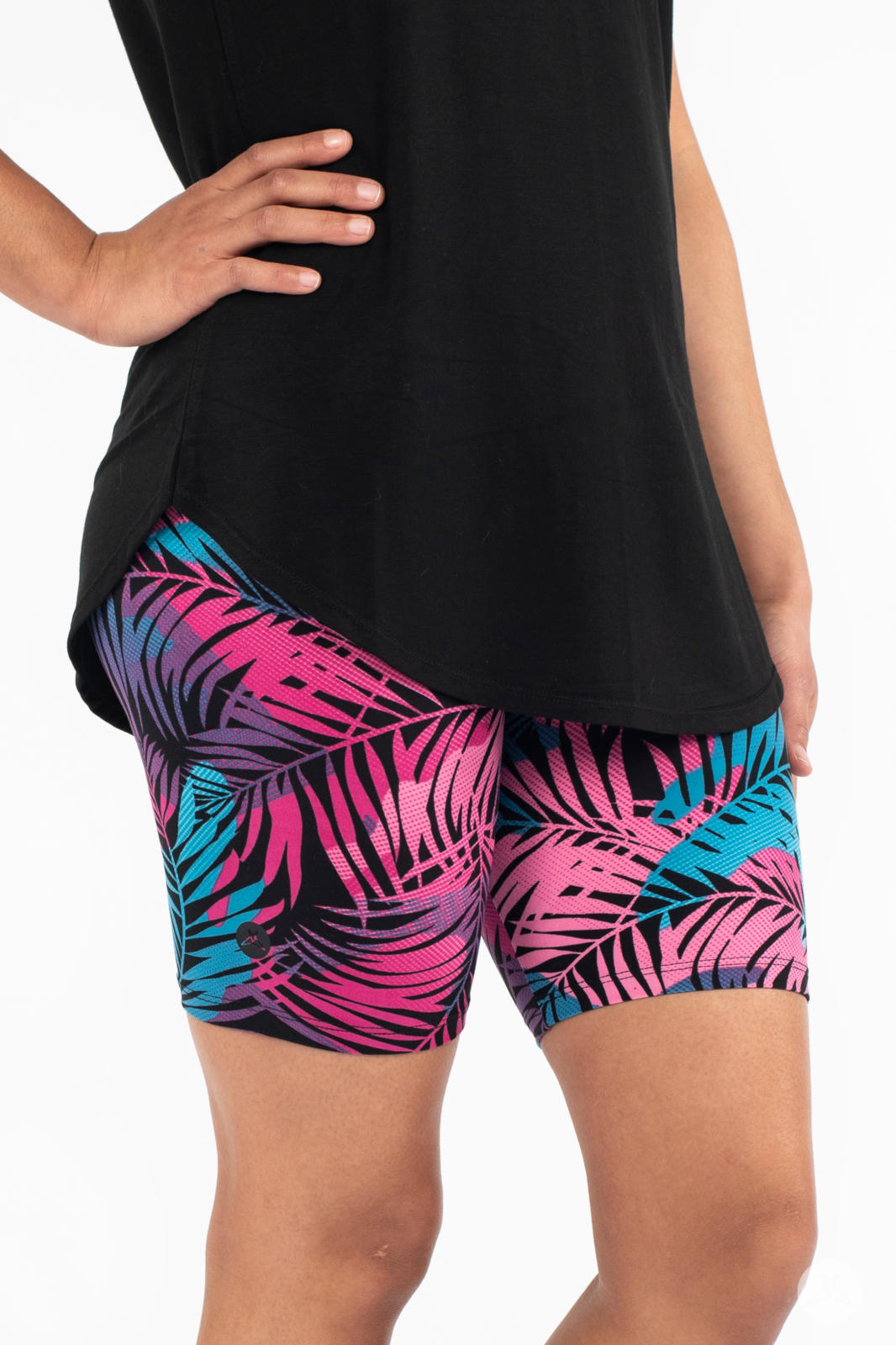 Palm Party Biker Shorts