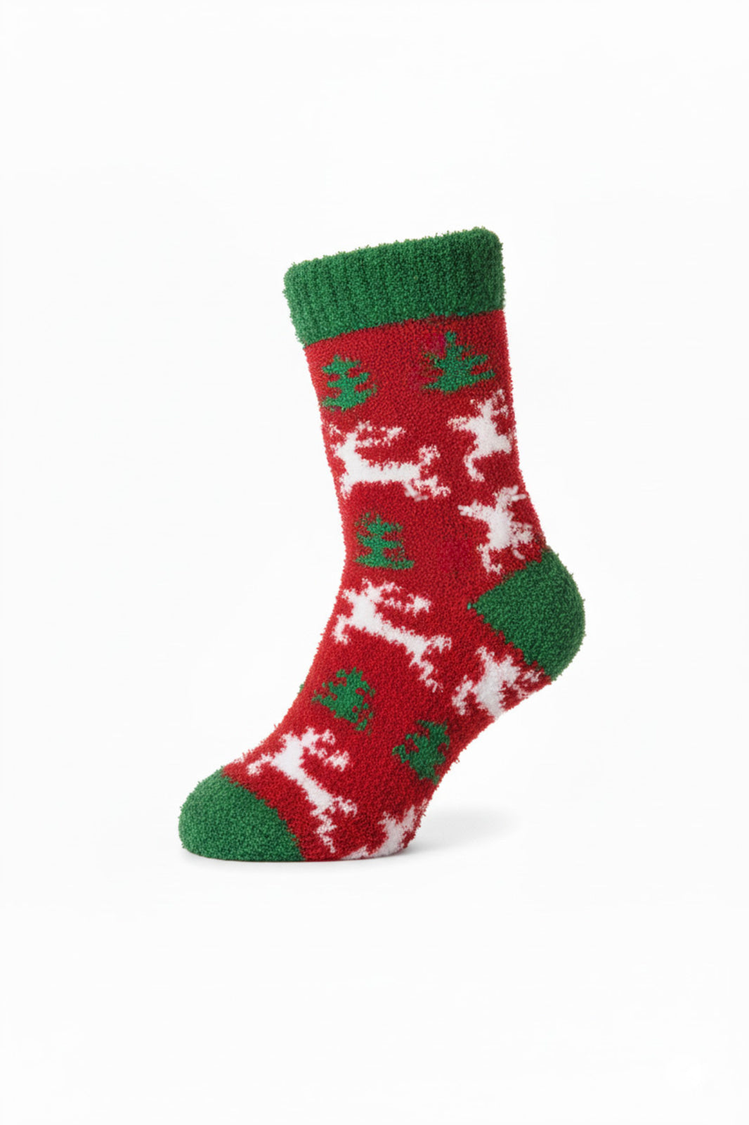 Fuzzy Festive Sock