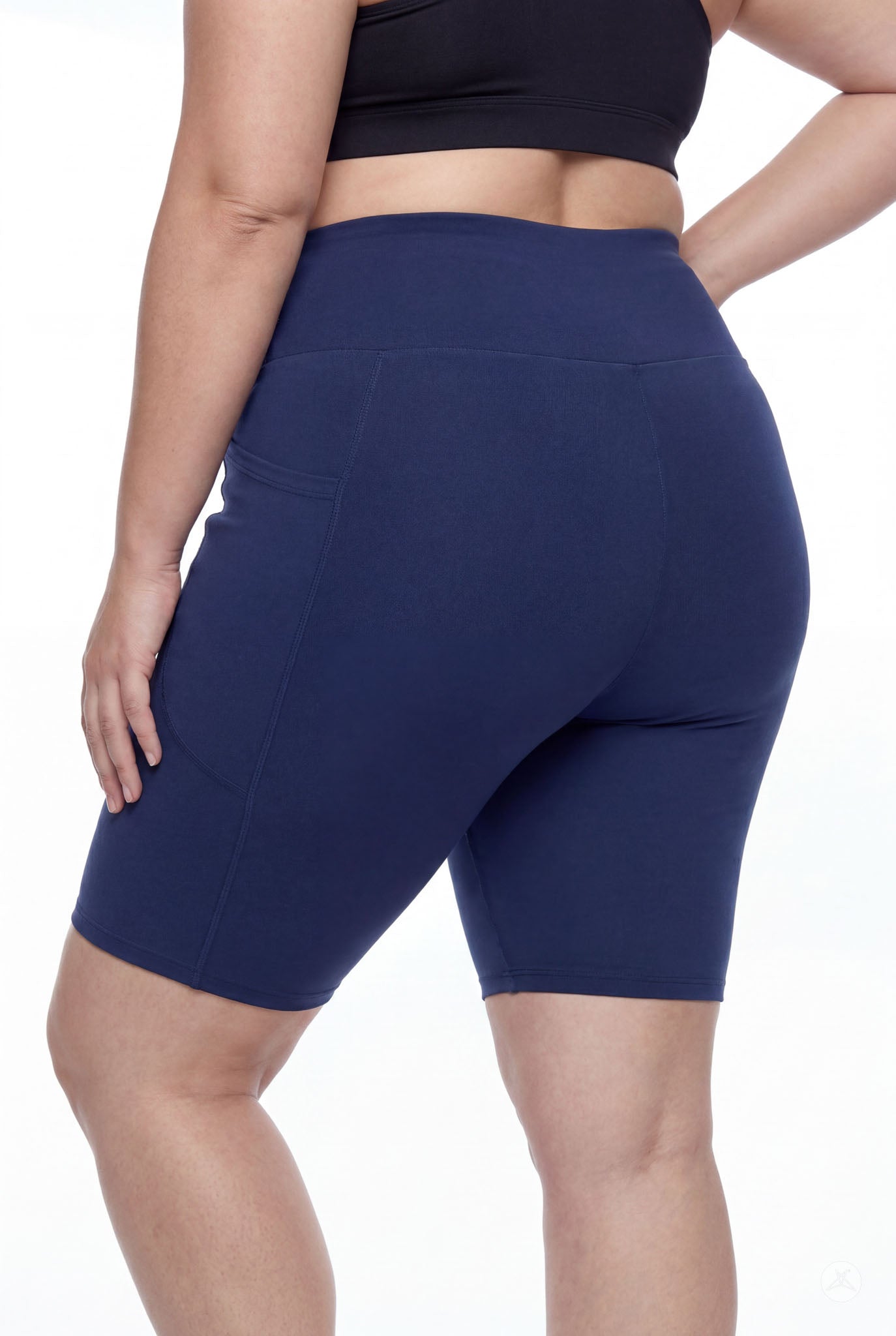 Still Water High-Waisted Pocket Biker Shorts