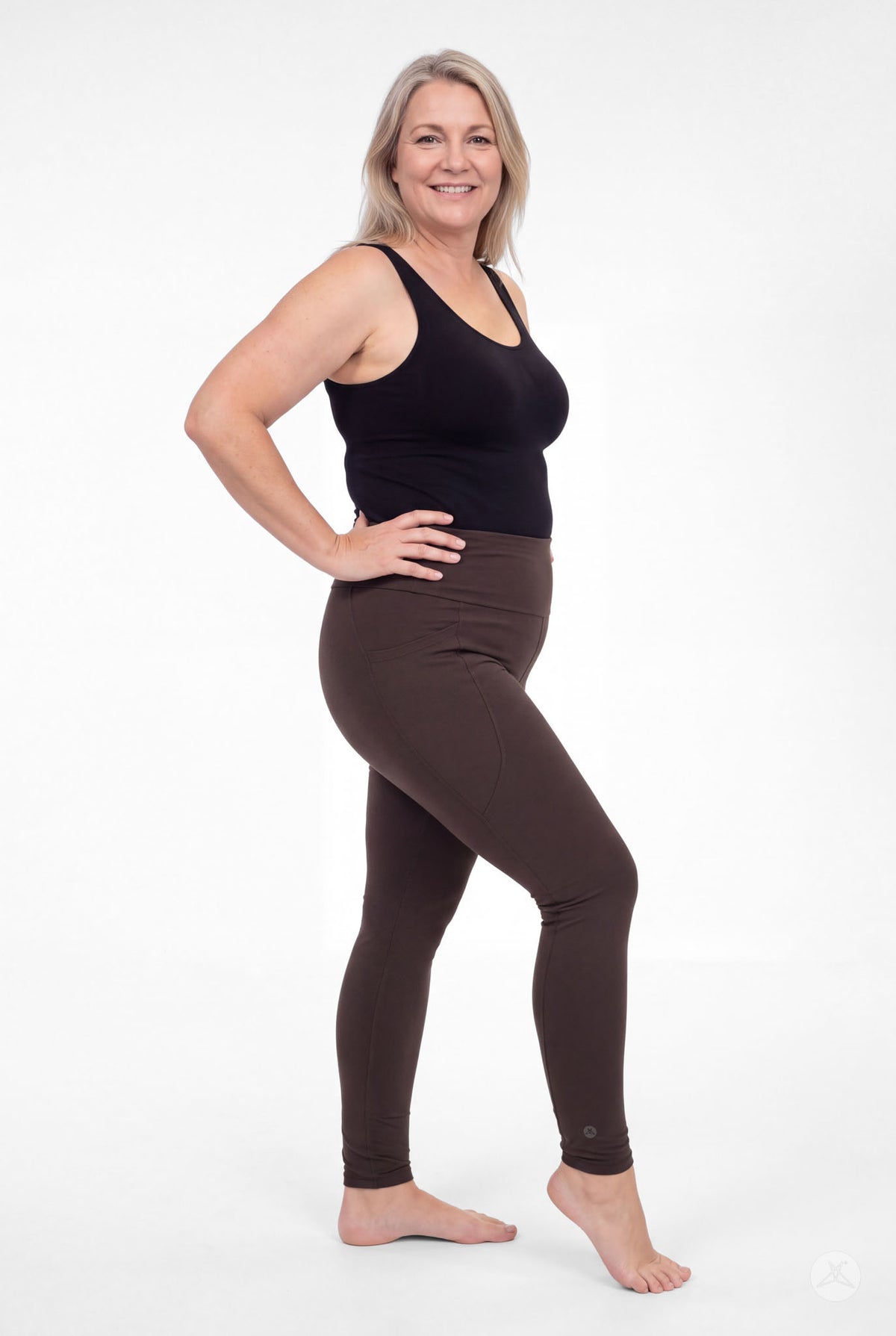 Espresso High-Waisted Pocket Leggings