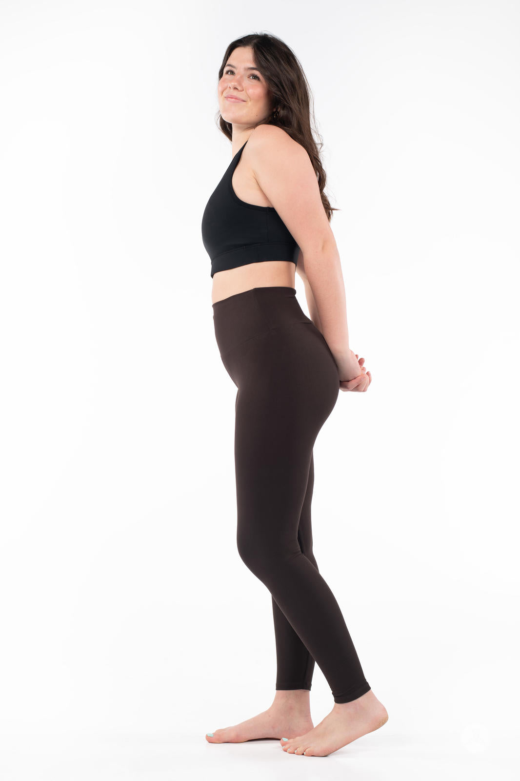 Espresso High-Waisted Leggings