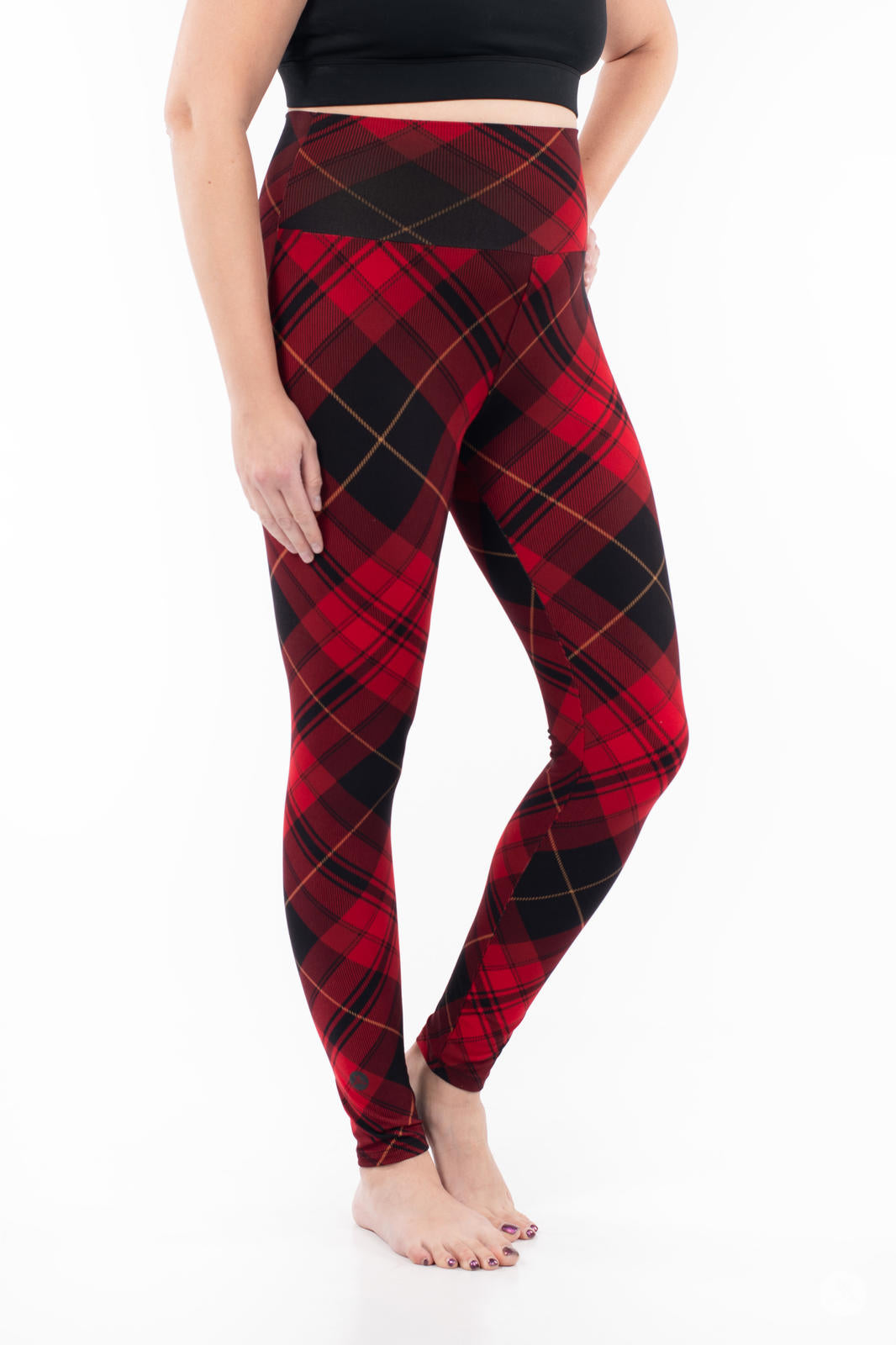 Tartan Tidings High-Waisted Leggings