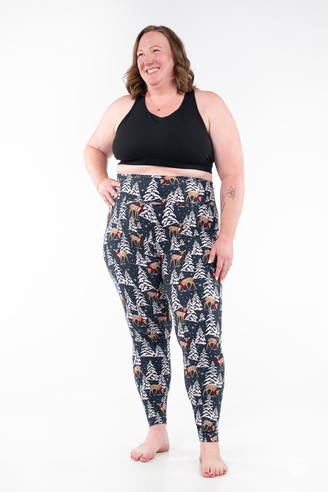 Snow Cute High-Waisted Leggings