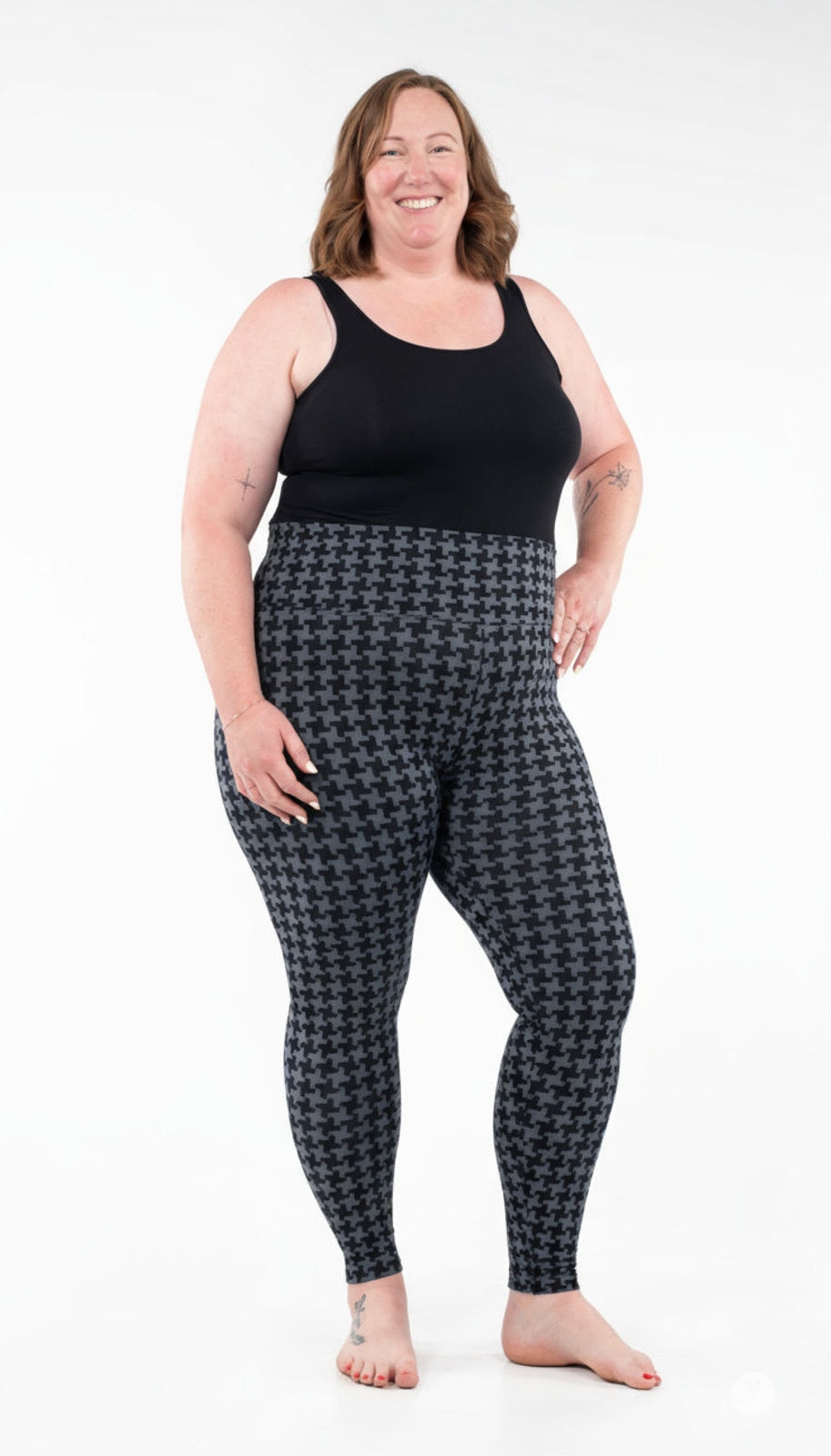 Gone Geometric High-Waisted Leggings