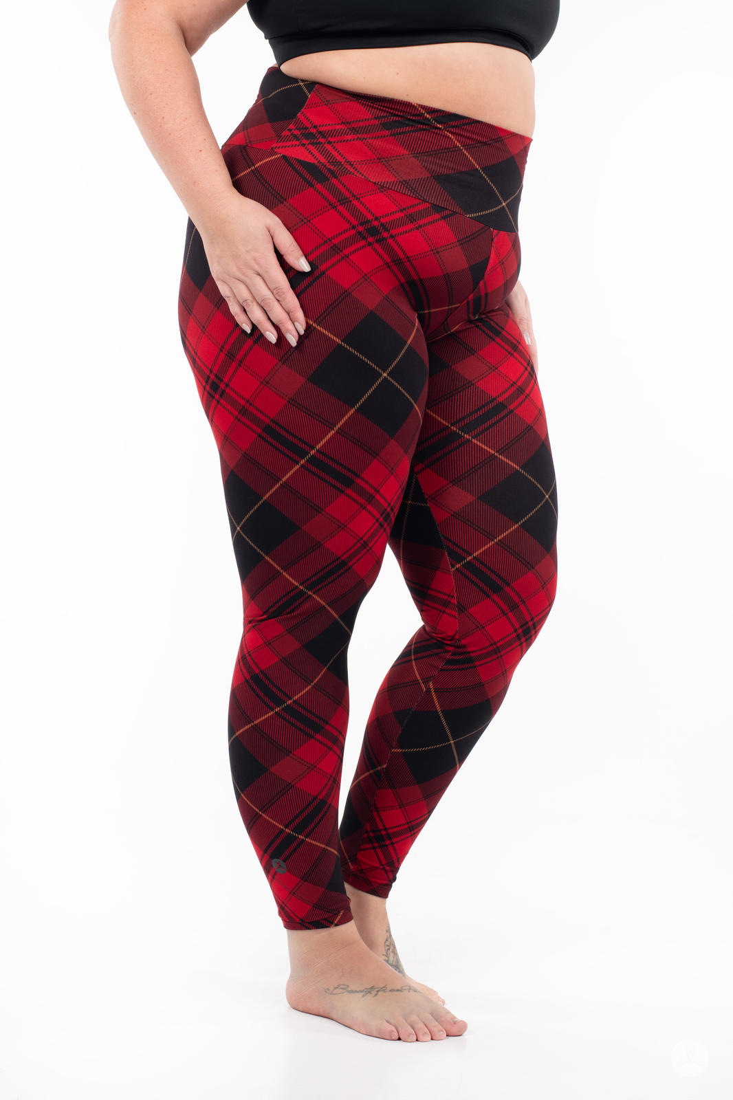 Tartan Tidings High-Waisted Leggings