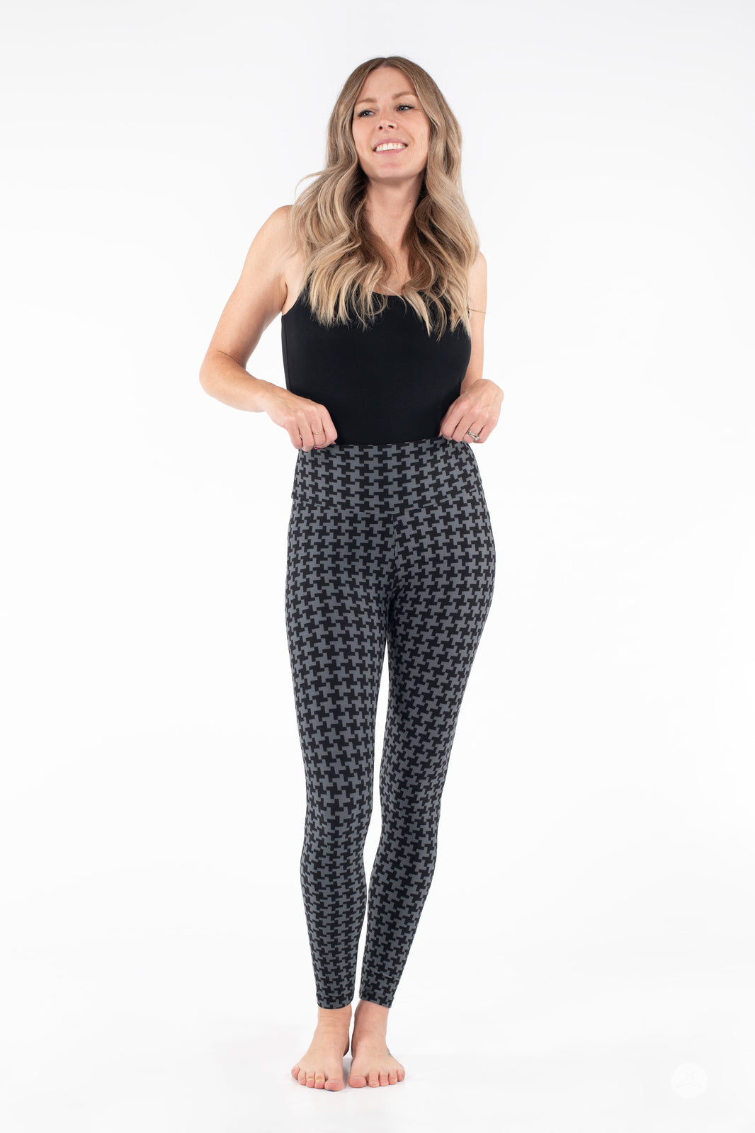 Gone Geometric High-Waisted Leggings