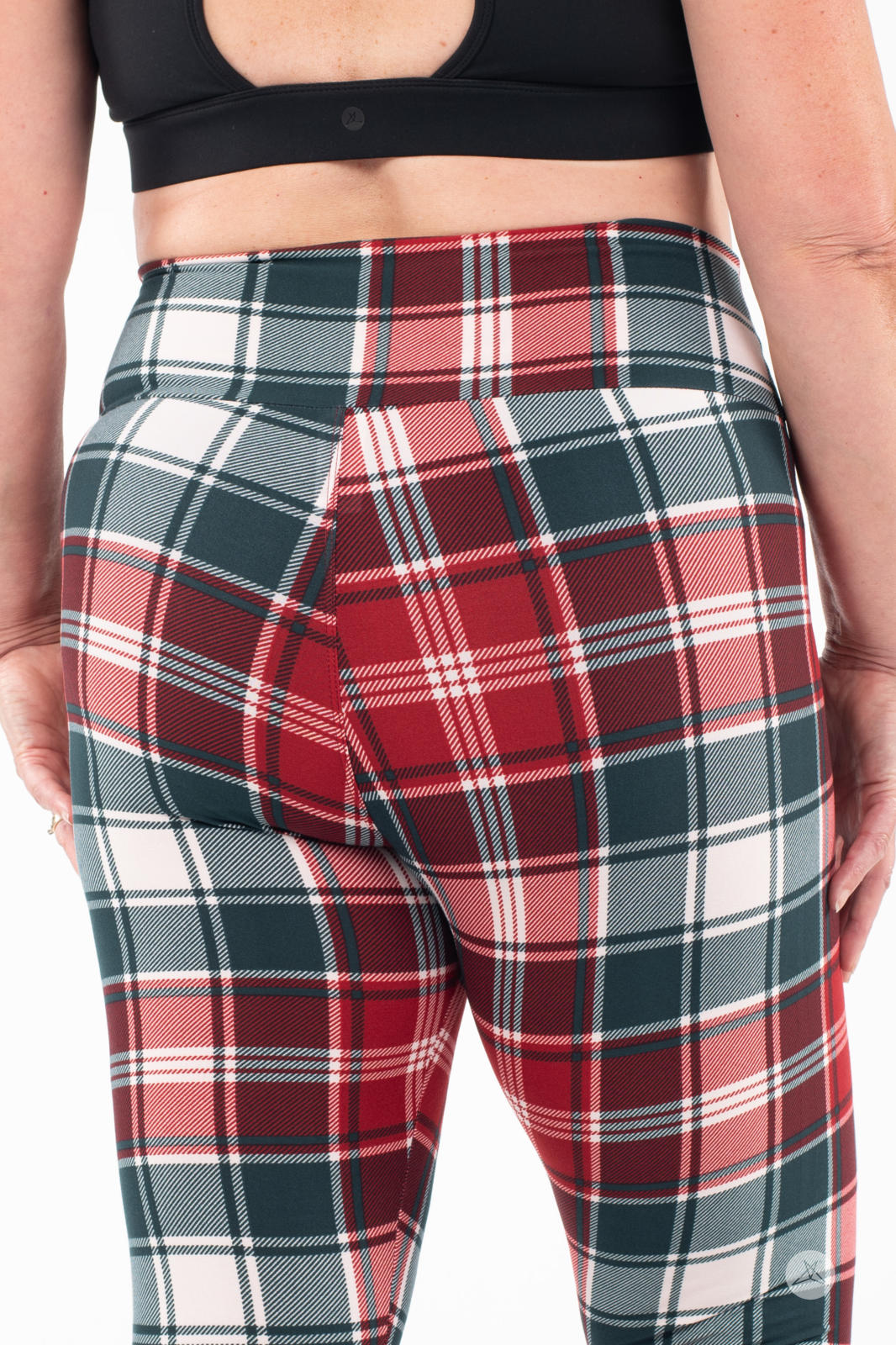 Merry Tartan High-Waisted Leggings