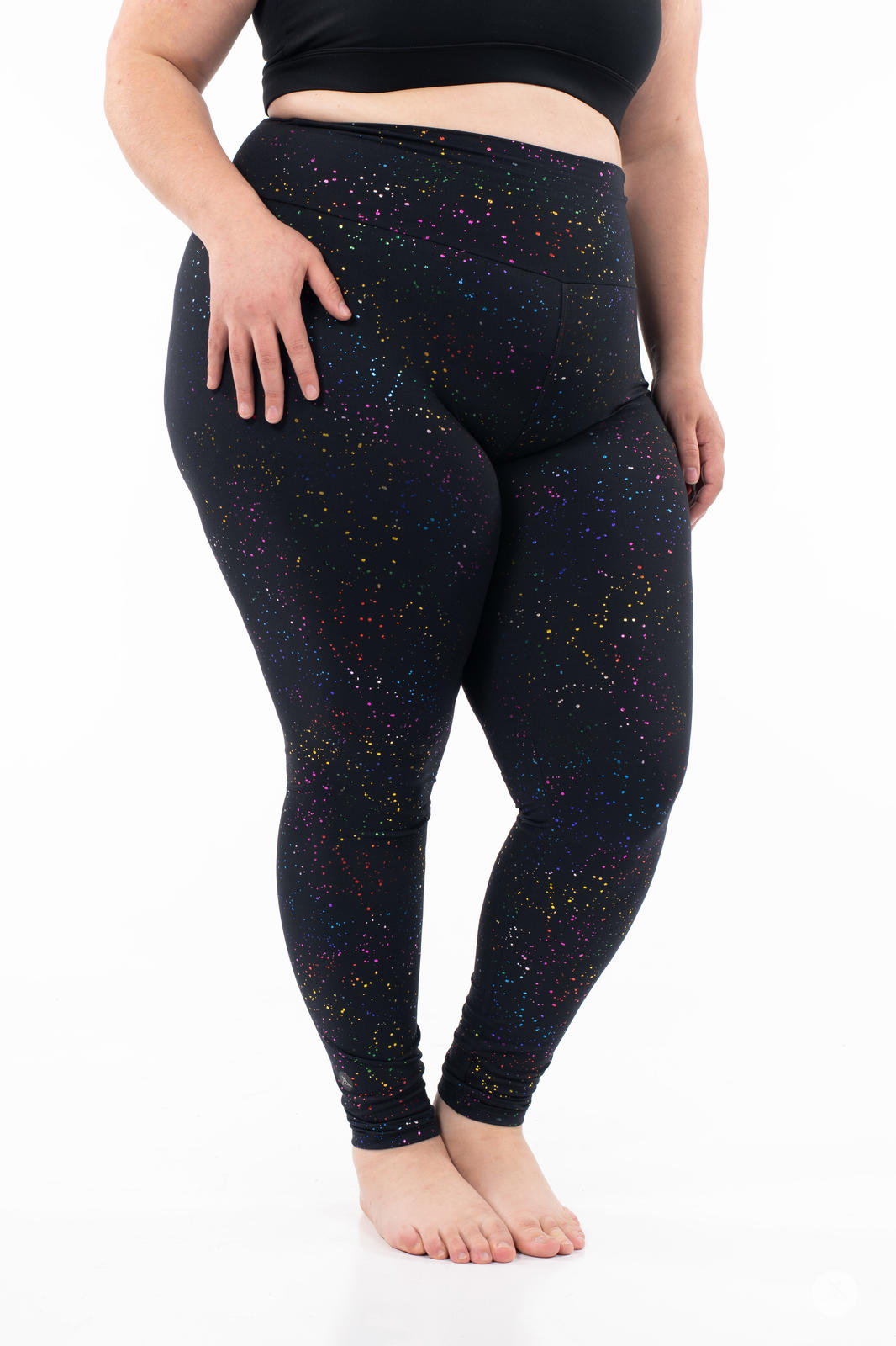 Rainbow Sparkle High-Waisted Leggings – SweetLegs Clothing