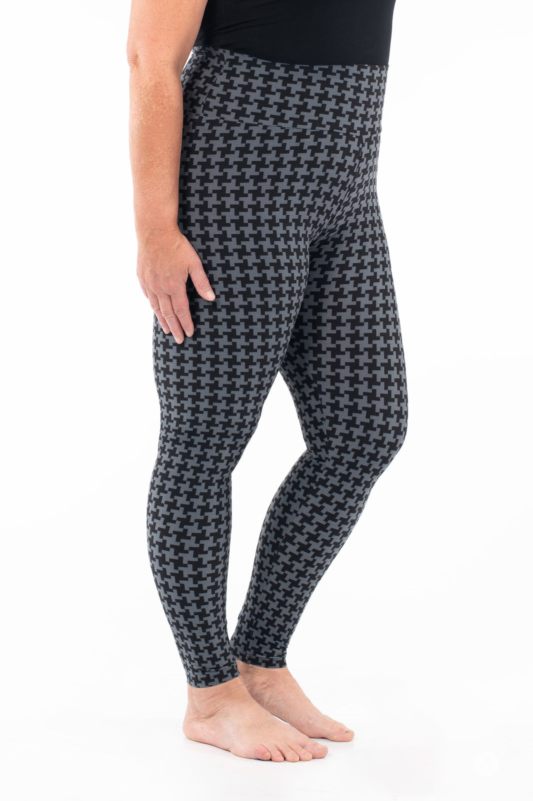 Gone Geometric High-Waisted Leggings