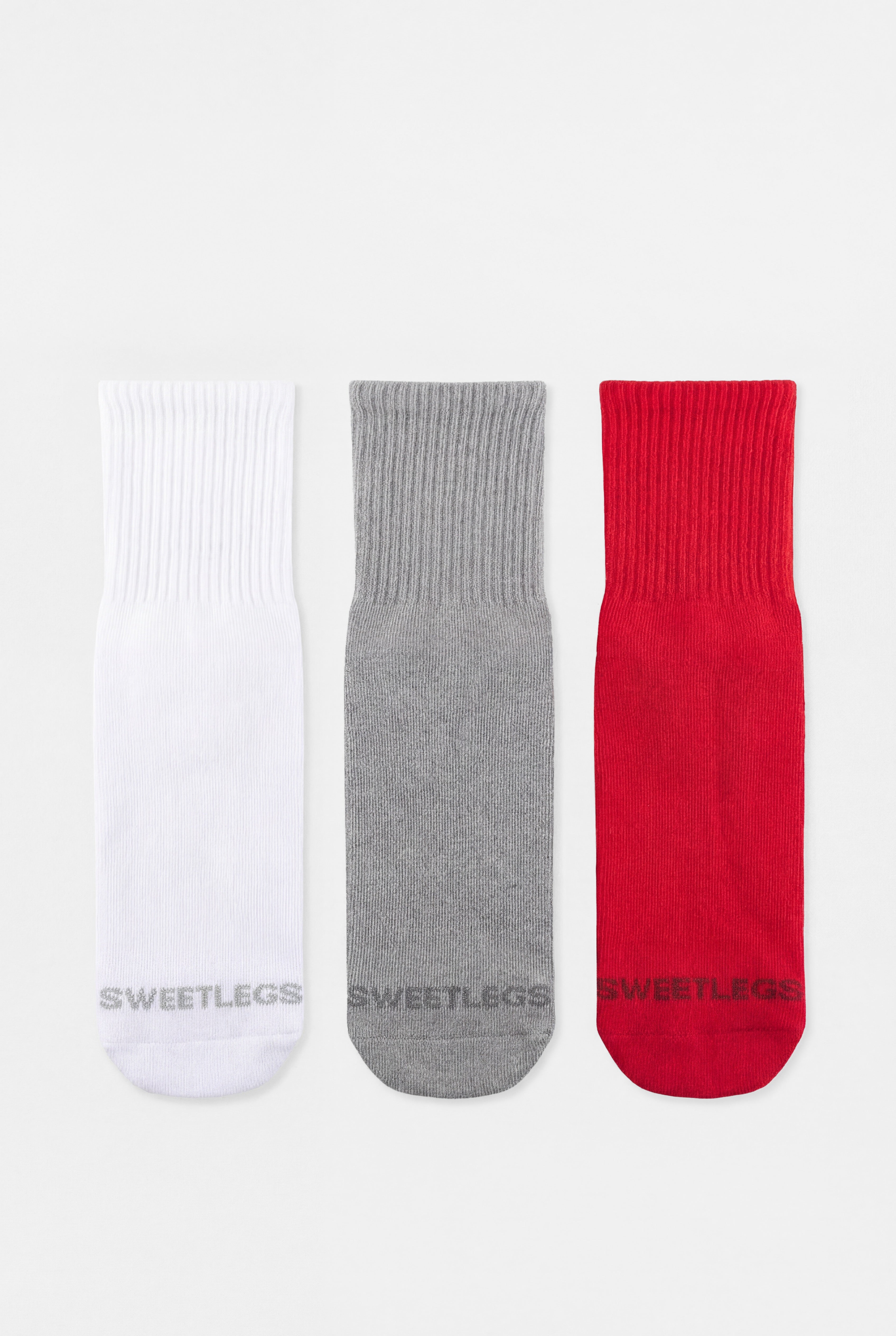 SweetLegs Classic Crew Socks Flat lay