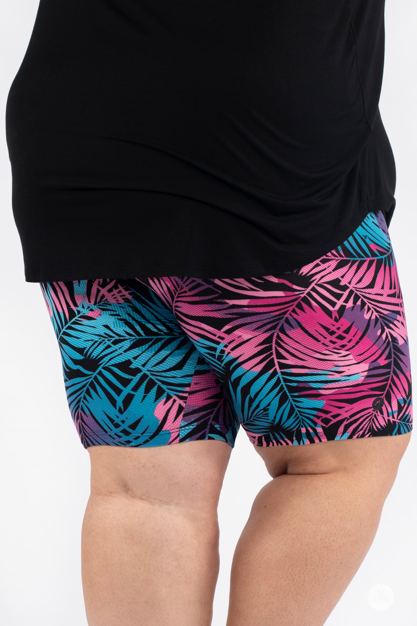 Palm Party Plus2 Biker Shorts