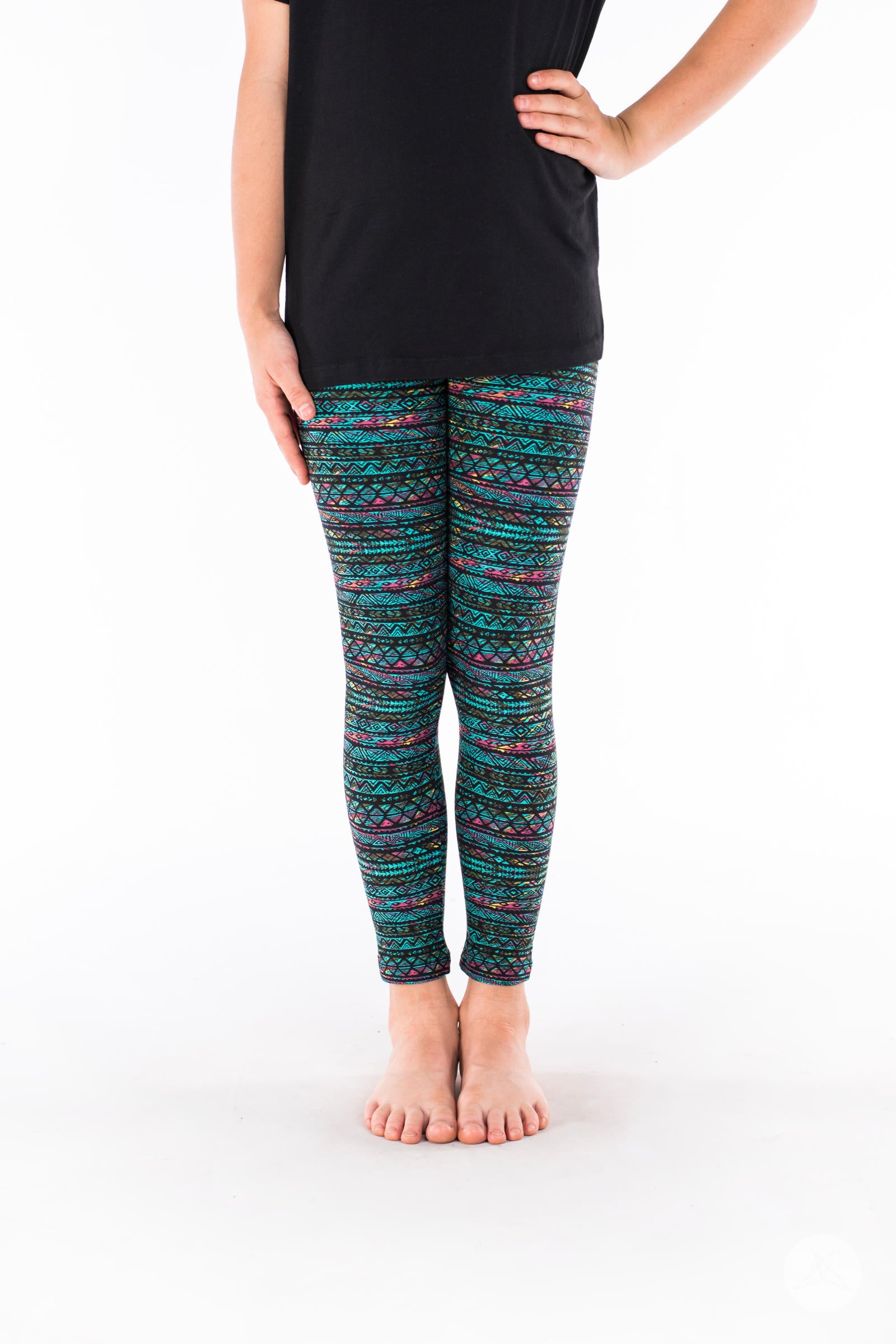Keepin' It Teal Kids leggings - SweetLegs