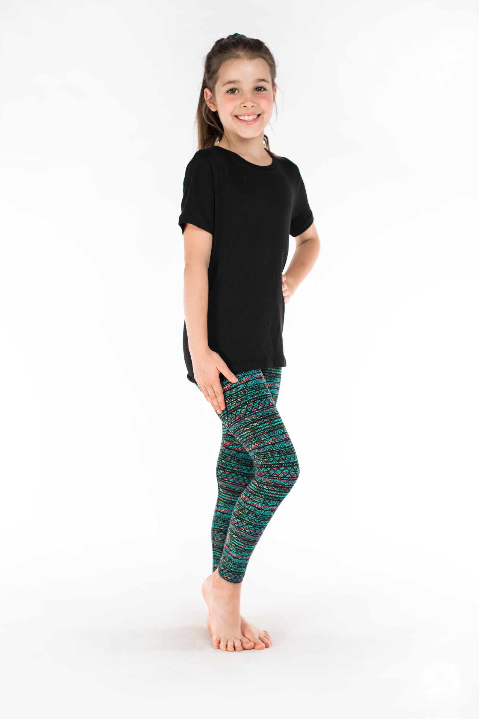 Keepin' It Teal Kids leggings - SweetLegs