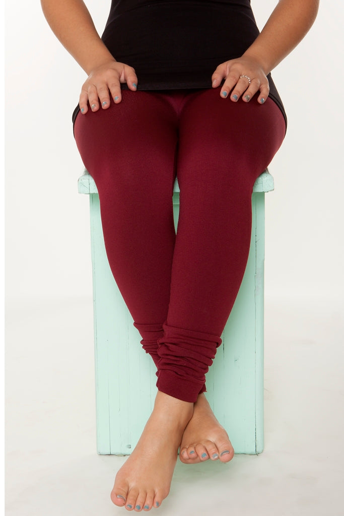 Juicy Plum Fleece leggings - SweetLegs
