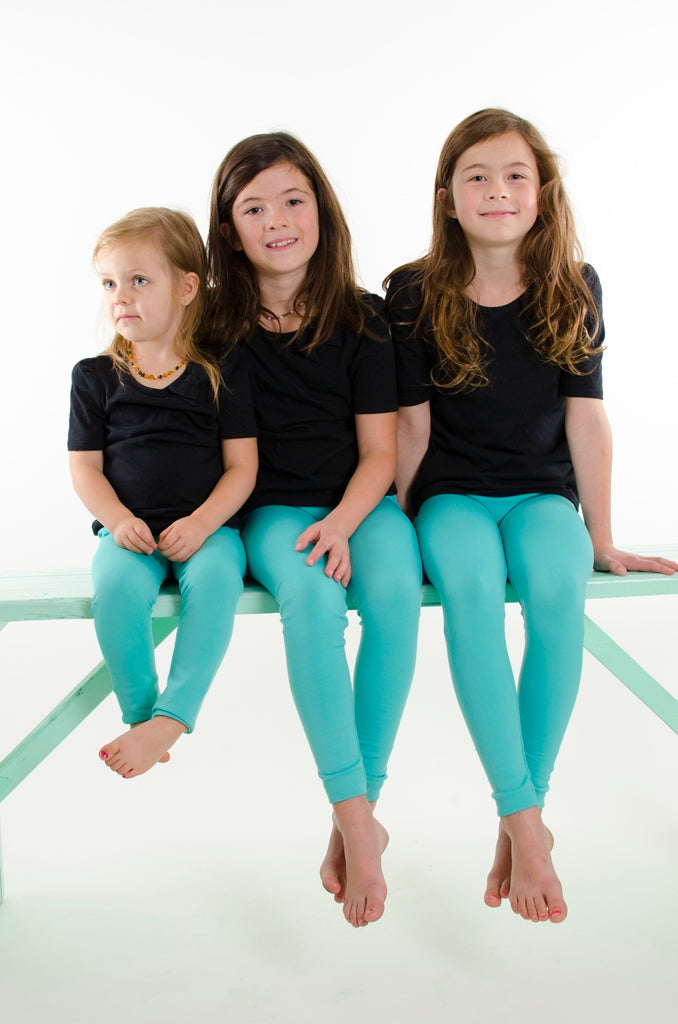 Aqua Marine Kids Fleece leggings - SweetLegs