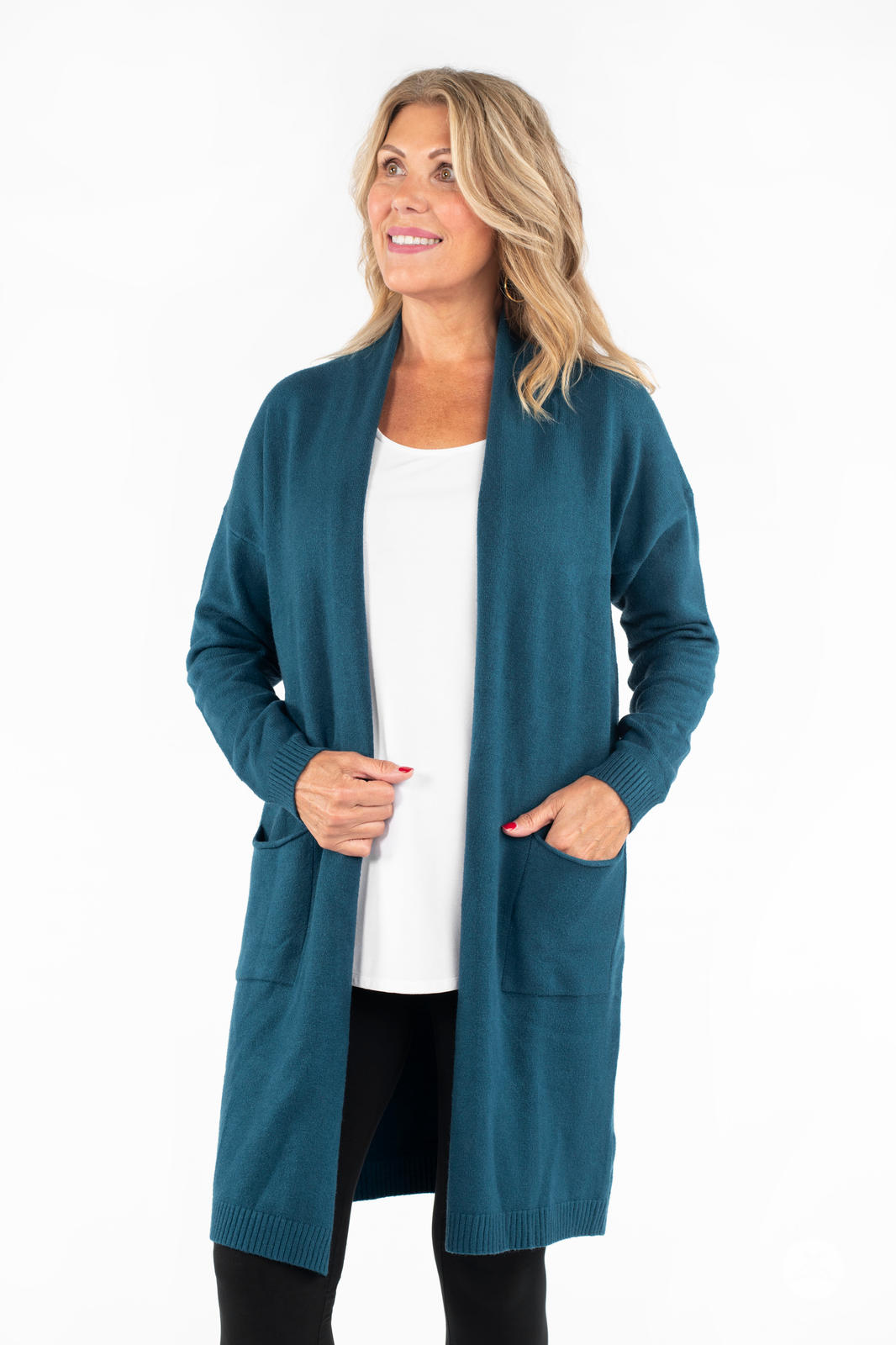 Ultra Soft Open Cardigan Northern Sea