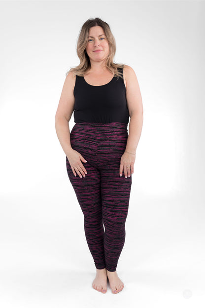 Berry Opal High-Waisted Pocket Leggings