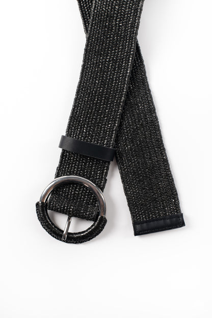 Woven Stretch Belt Black