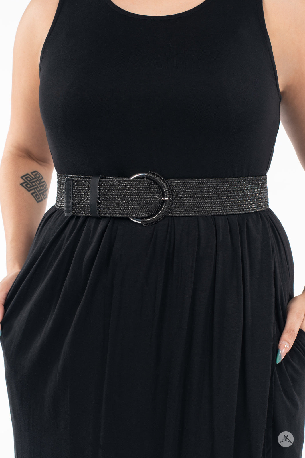 Woven Stretch Belt Black