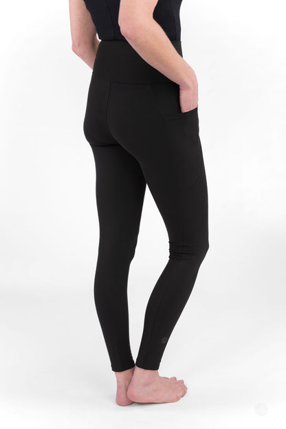 Black High-Waisted Pocket Leggings