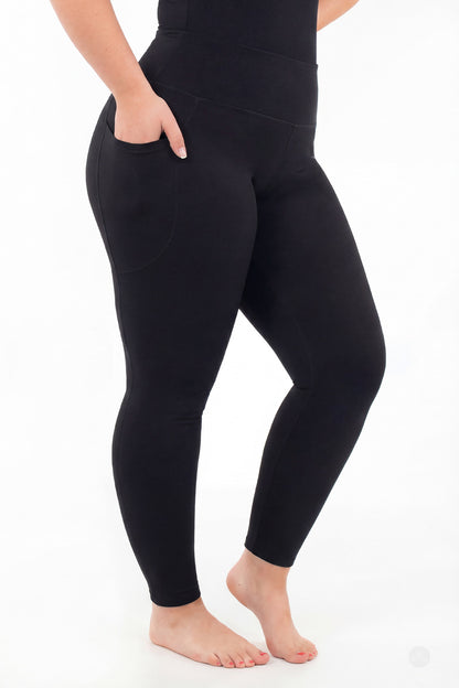 Black High-Waisted Pocket Leggings