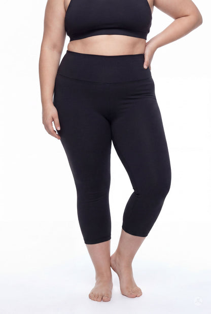 Black High-Waisted Crops