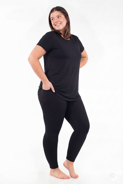 Black Pocket Leggings