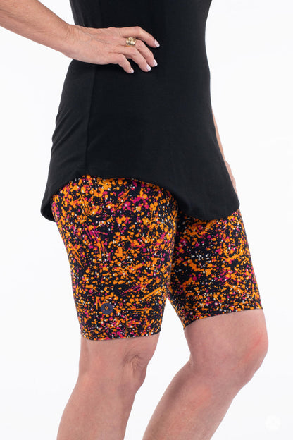 Splatterday Night Biker Shorts