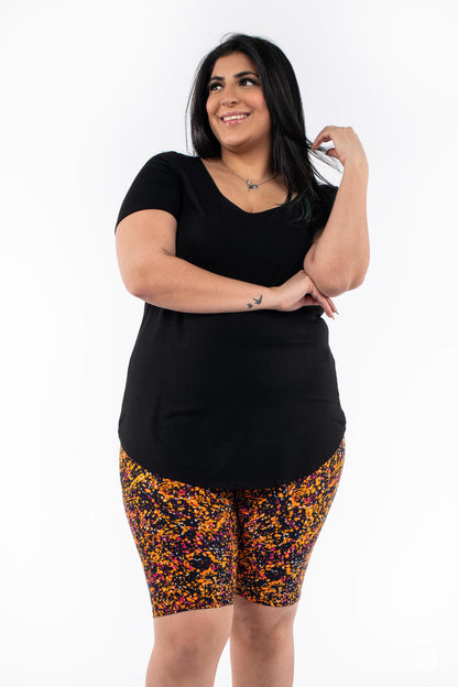 Splatterday Night Biker Shorts