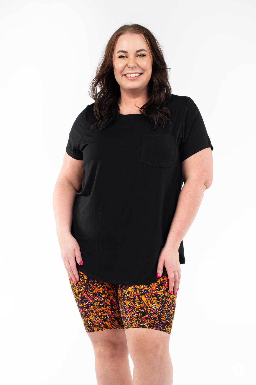 Splatterday Night Biker Shorts