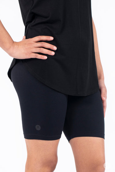 Black Biker Shorts - Getaway Ready