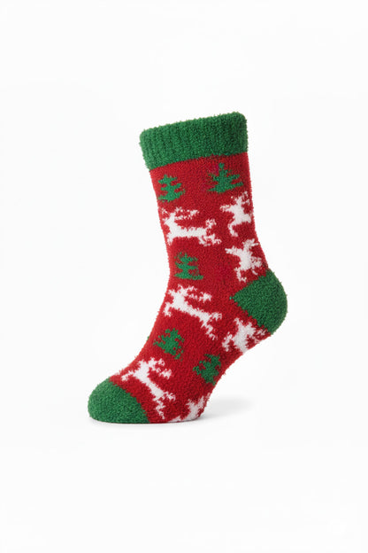 Fuzzy Festive Sock
