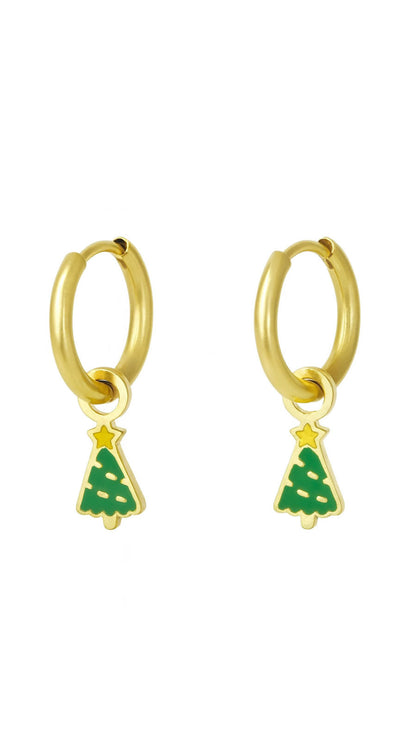 Holiday Hoop Earrings