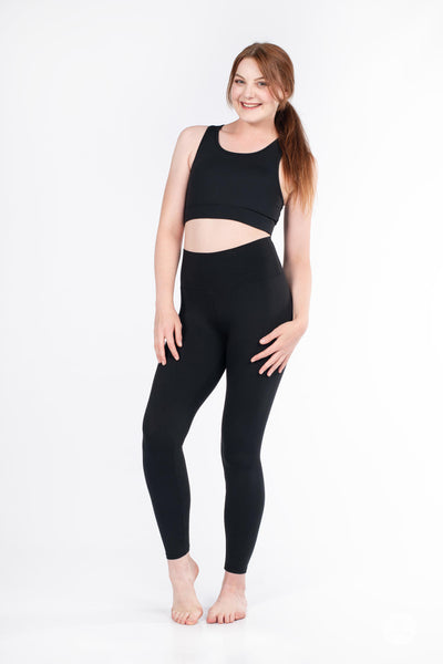 Black High-Waisted Leggings - Classic Black Essentials
