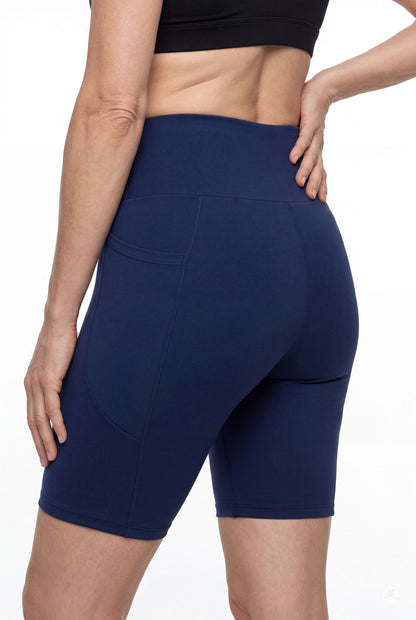 Still Water High-Waisted Pocket Biker Shorts