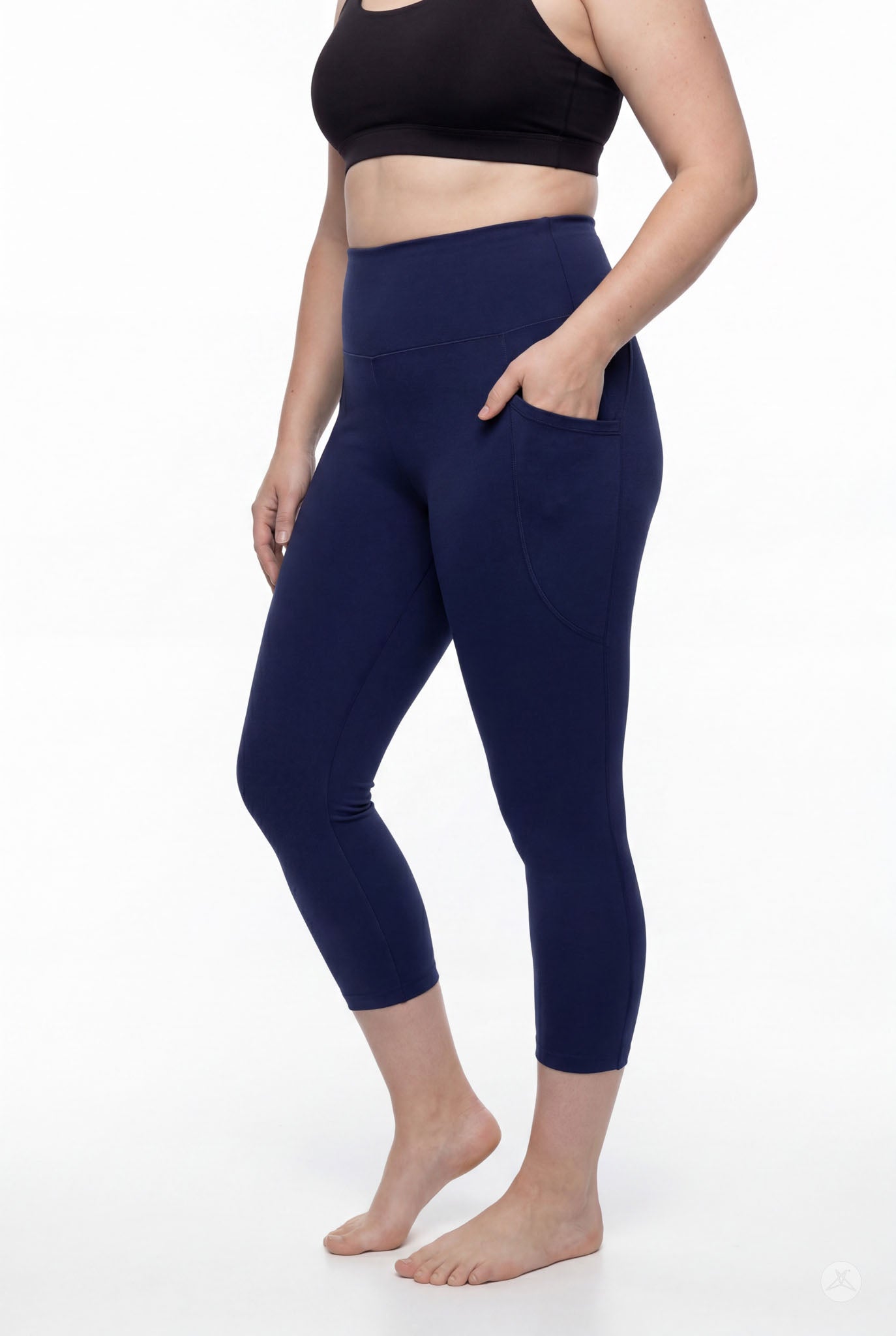 Still Water High-Waisted Pocket Crops