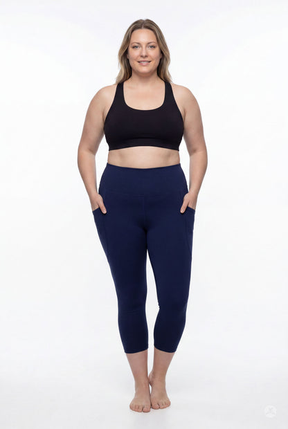 Still Water High-Waisted Pocket Crops