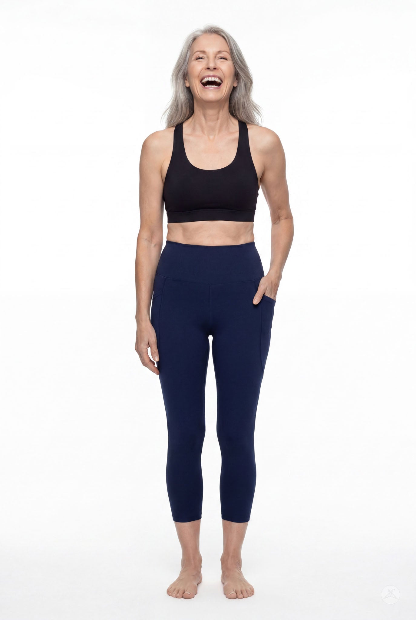 Still Water High-Waisted Pocket Crops