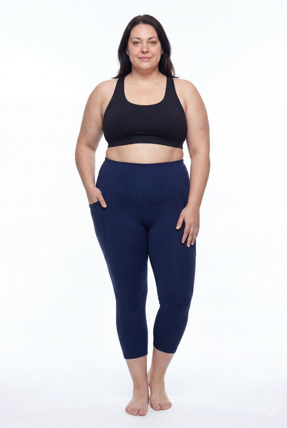 Still Water High-Waisted Pocket Crops