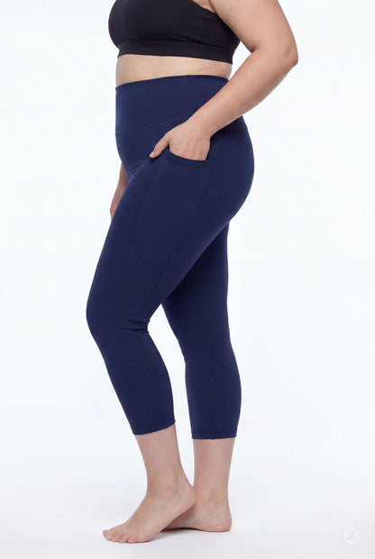 Still Water High-Waisted Pocket Crops