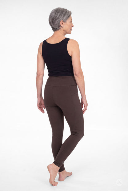 Espresso High-Waisted Pocket Leggings