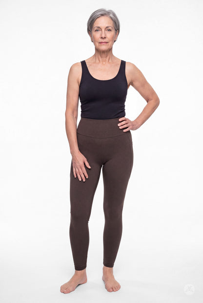 Espresso High-Waisted Pocket Leggings