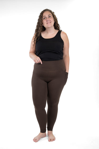 Espresso High-Waisted Pocket Leggings