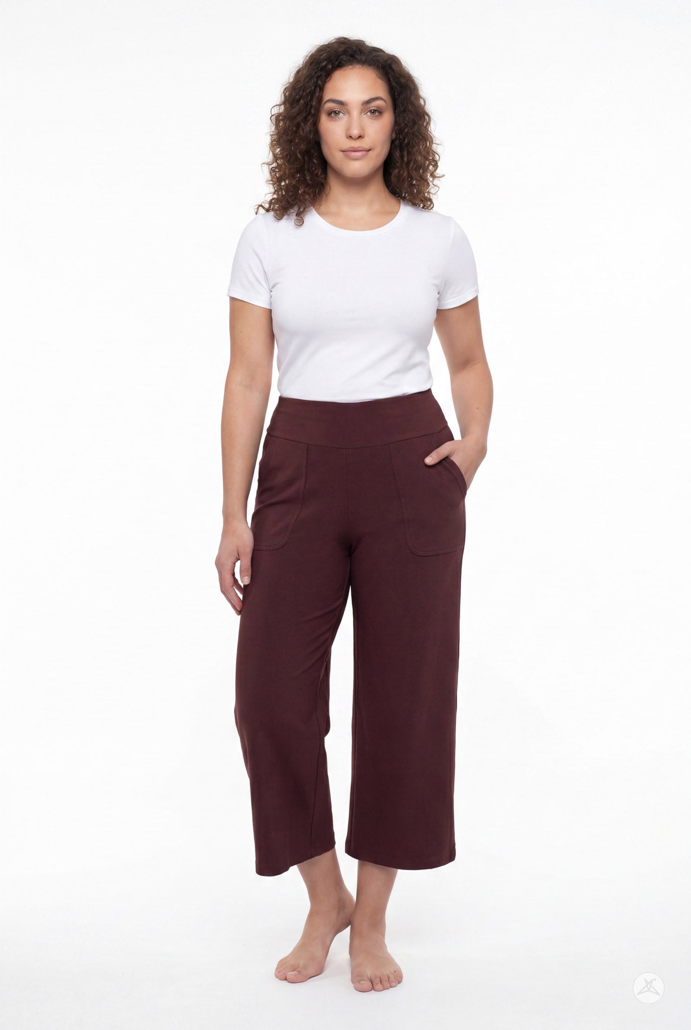 High-Waist Wide Leg Crops