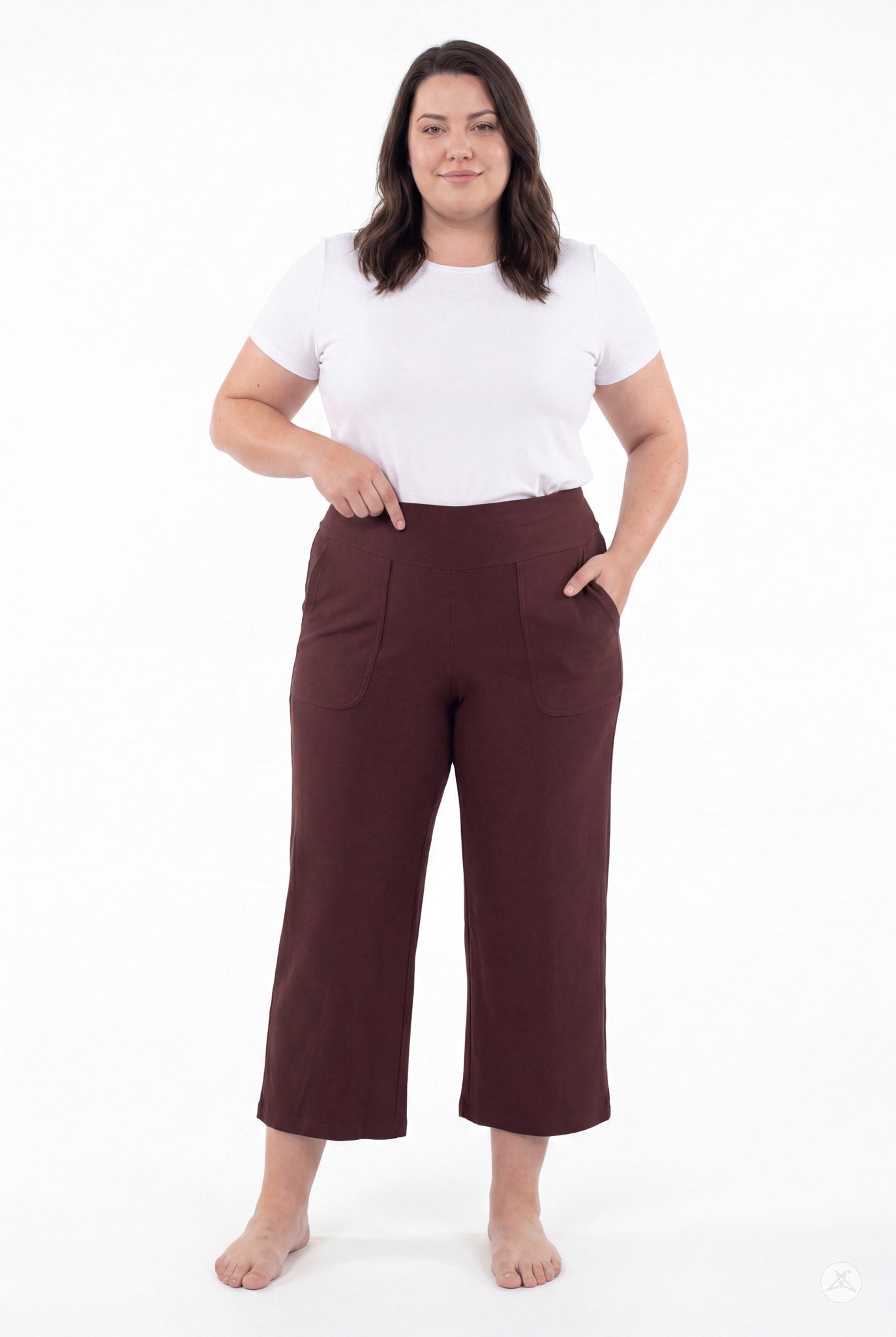 High-Waist Wide Leg Crops