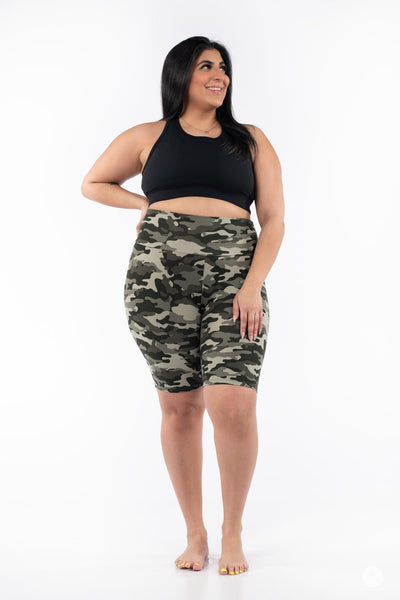 Stealth Mode High-Waisted Biker Shorts - Biker Shorts